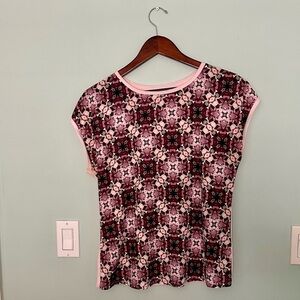 Fun and flirty pink floral Ted baker shirt